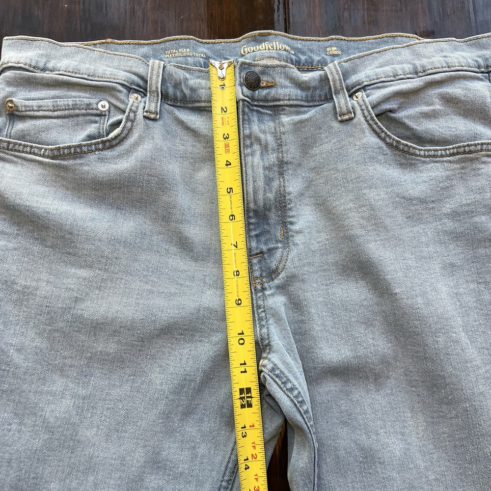 Goodfellow & Co Men's Total Flex Fit Jeans Light Wash Size 38W X 27” Denim Pants - Picture 11 of 13